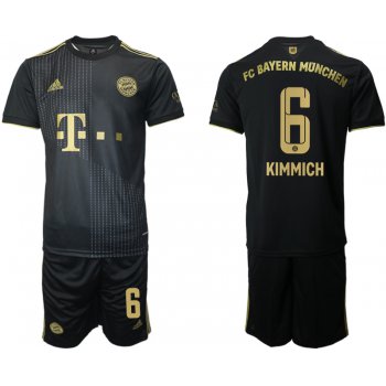 Men 2021-2022 Club Bayern Munich away black 6 Adidas Soccer Jersey