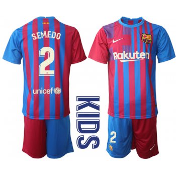Youth 2021-2022 Club Barcelona home red 2 Nike Soccer Jerseys
