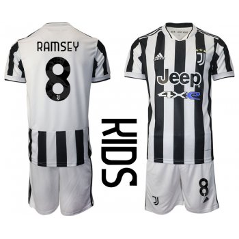 Youth 2021-2022 Club Juventus home white 8 Adidas Soccer Jersey