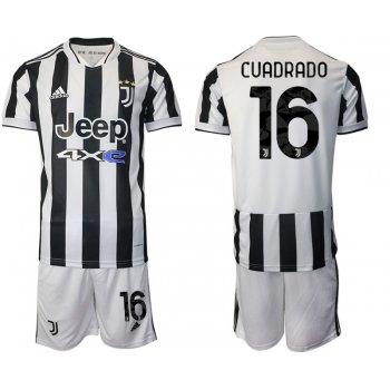 Men 2021-2022 Club Juventus home white 16 Adidas Soccer Jerseys