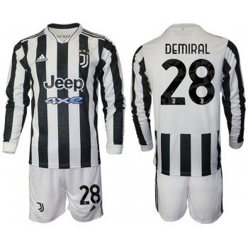 Men 2021-2022 Club Juventus home white Long Sleeve 28 Adidas Soccer Jersey