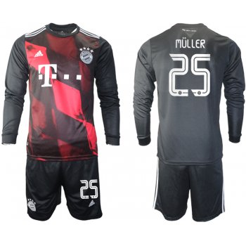 2021 Men Bayern Munich away long sleeves 25 soccer jerseys