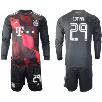 2021 Men Bayern Munich away long sleeves 29 soccer jerseys