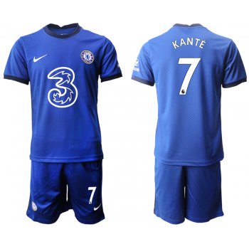 Men 2020-2021 club Chelsea home 7 blue Soccer Jerseys