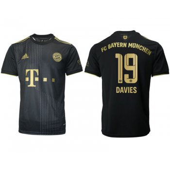 Men 2021-2022 Club Bayern Munich away aaa version black 19 Adidas Soccer Jersey
