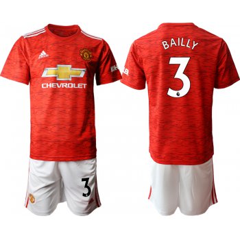 Men 2020-2021 club Manchester United home 3 red Soccer Jerseys
