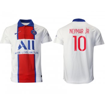 Men 2020-2021 club Paris St German away aaa version 10 white Soccer Jerseys