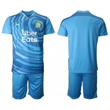 Men 2021 Olympique de Marseille away soccer jerseys