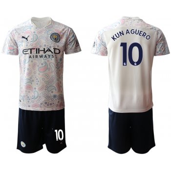 Men 2020-2021 club Manchester City away 10 white Soccer Jerseys