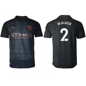 Men 2020-2021 club Manchester City away aaa version 2 black Soccer Jerseys