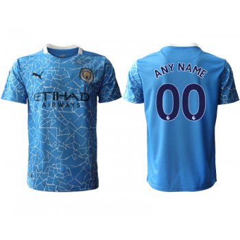 Men 2020-2021 club Manchester City home aaa version customized blue Soccer Jerseys