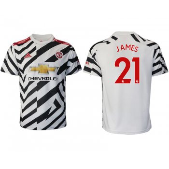Men 2020-2021 club Manchester United away aaa version 21 white Soccer Jerseys