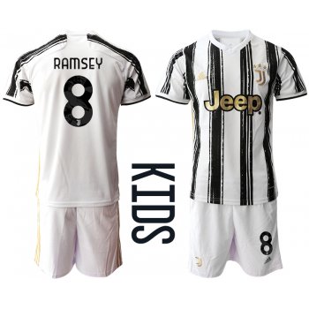 Youth 2020-2021 club Juventus home 8 white Soccer Jerseys