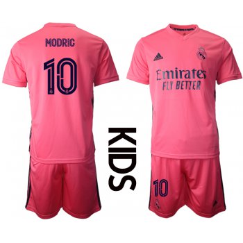Youth 2020-2021 club Real Madrid away 10 pink Soccer Jerseys