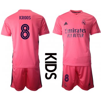 Youth 2020-2021 club Real Madrid away 8 pink Soccer Jerseys