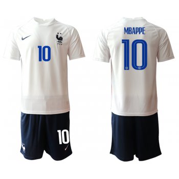 Men 2021 France away 10 soccer jerseys
