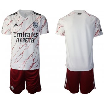 Men 2020-2021 club Arsenal away blank white Soccer Jerseys