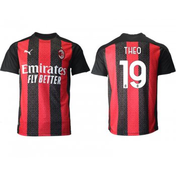 Men 2020-2021 club AC milan home aaa version 19 red Soccer Jerseys