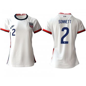 Women 2020-2021 Season National Team America home aaa 2 white Soccer Jerseys