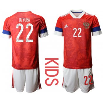 Youth 2021 European Cup Russia red home 22 Soccer Jerseys