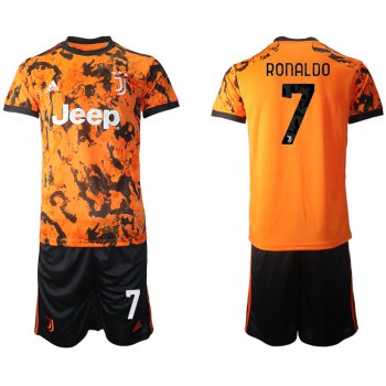 Men 2020-2021 club Juventus Second away 7 orange Soccer Jerseys