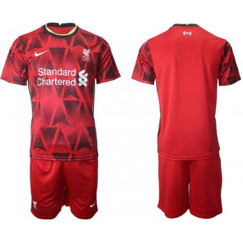 Men 2021-2022 Club Liverpool home red blank Nike Soccer Jerseys