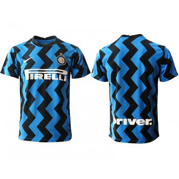 Men 2020-2021 club Inter Milan home aaa versio blank blue Soccer Jerseys