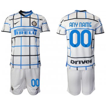 Men 2020-2021 club Inter milan away customized white Soccer Jerseys