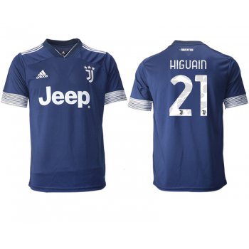 Men 2020-2021 club Juventus away aaa version 21 blue Soccer Jerseys