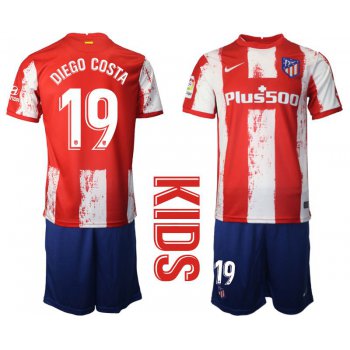Youth 2021-2022 Club Atletico Madrid home red 19 Nike Soccer Jersey