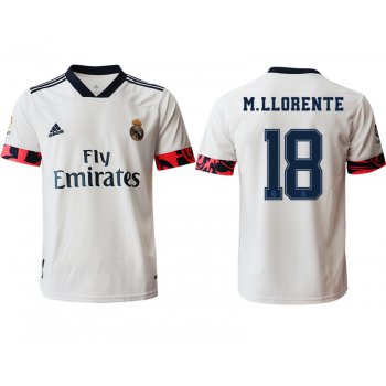 Men 2020-2021 club Real Madrid home aaa version 18 white Soccer Jerseys2