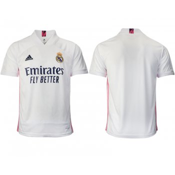 Men 2020-2021 club Real Madrid home aaa version blank white Soccer Jerseys