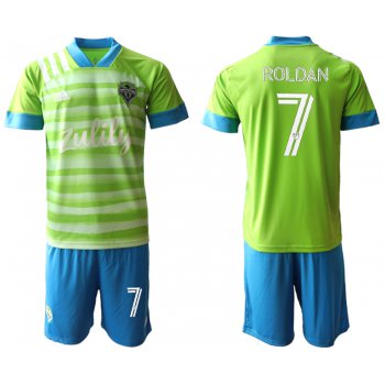Men 2020-2021 club Seattle Sounders home 7 green Soccer Jerseys