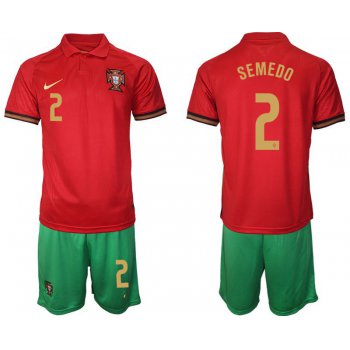 Men 2020-2021 European Cup Portugal home red 2 Nike Soccer Jersey