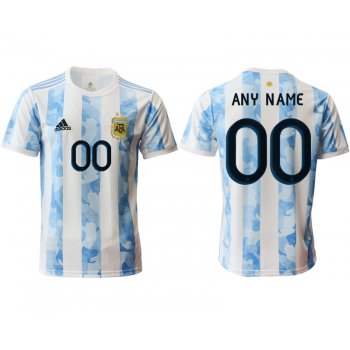 Men 2020-2021 Season National team Argentina home aaa version white customized Soccer Jersey