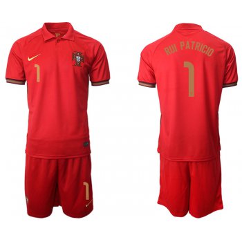 Men 2021 European Cup Portugal home red 1 Soccer Jersey