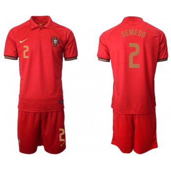 Men 2021 European Cup Portugal home red 2 Soccer Jersey