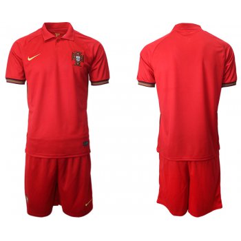 Men 2021 European Cup Portugal home red Soccer Jersey