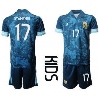 Youth 2020-2021 Season National team Argentina awya blue 17 Soccer Jersey