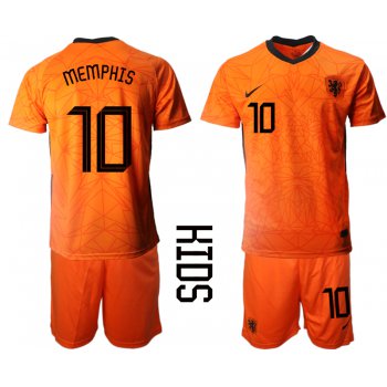 2021 European Cup Netherlands home Youth 10 soccer jerseys