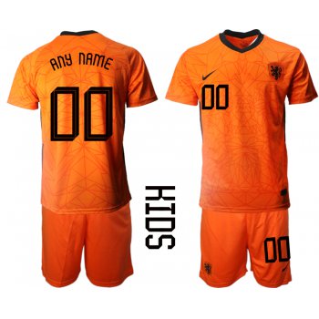 2021 European Cup Netherlands home Youth custom soccer jerseys