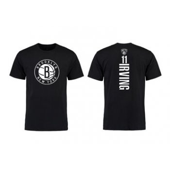 Brooklyn Nets 11 Kyrie Irving Black T-Shirts