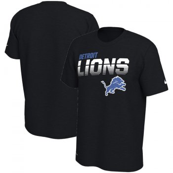 Detroit Lions Nike Sideline Line of Scrimmage Legend Performance T Shirt Black
