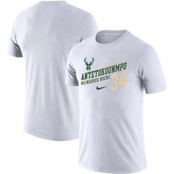 Giannis Antetokounmpo Milwaukee Bucks Nike Player Performance T-Shirt White
