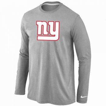 Nike New York Giants Logo Long Sleeve T-Shirt Grey