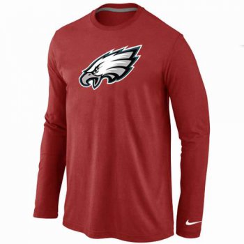Nike Philadelphia Eagles Logo Long Sleeve T-Shirt RED