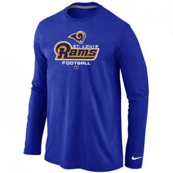 NIKE St.Louis Rams Critical Victory Long Sleeve T-Shirt Blue