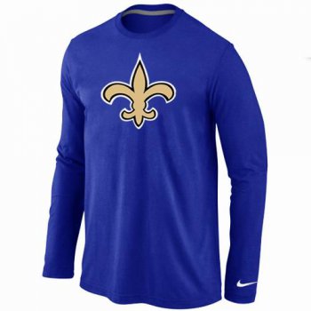 Nike New Orleans Saints Logo Long Sleeve T-Shirt BLUE