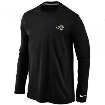 St.Louis Rams Sideline Legend Authentic Logo Long Sleeve T-Shirt Black