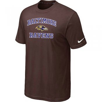 Baltimore Ravens Heart & Soull Brown T-Shirt